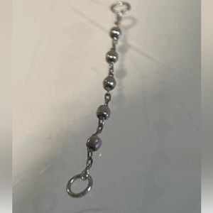 25.5 5 bead 14k white